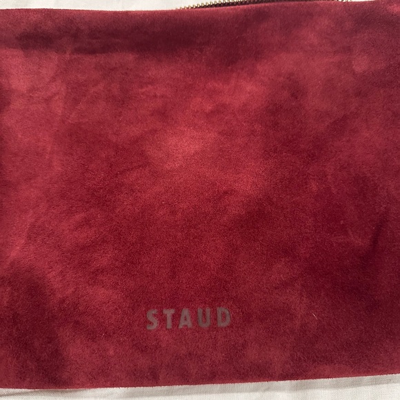 Staud Wally Suede Shoulder Bag - Pinot - Picture 8 of 10